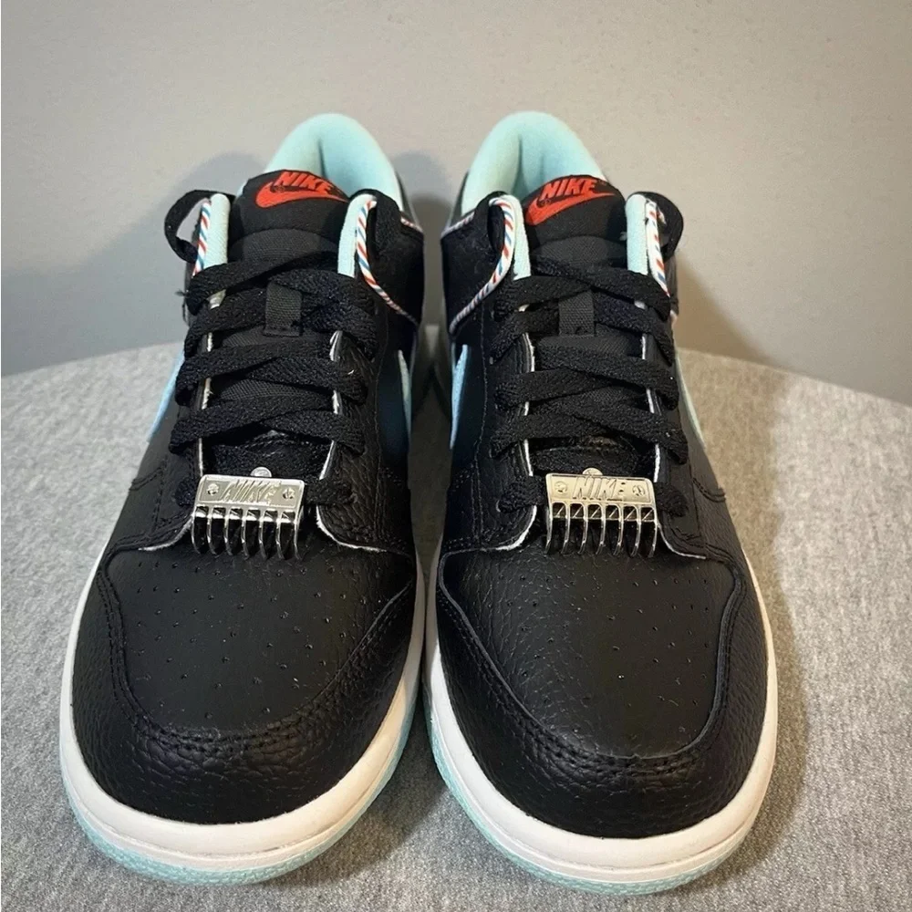 Nike Dunk Low Retro SE (GS) Barber Shop Black Shoe Size 7Y/Women 8.5 DN3351-001 - Picture 4 of 11
